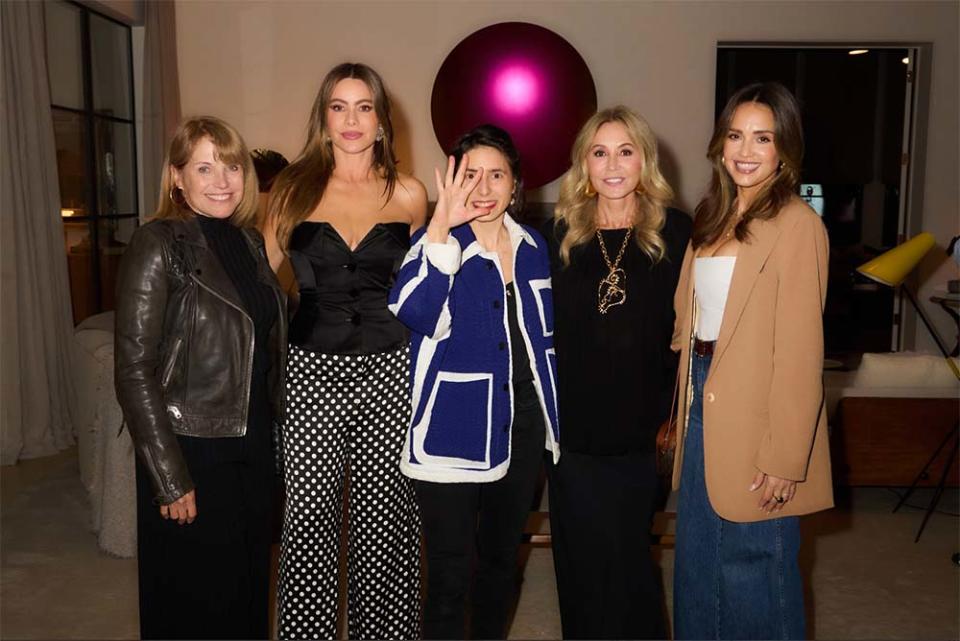 Prune Nourry with Anastasia Soare, Sofia Vergara, Katie Couric, and Jessica Alba