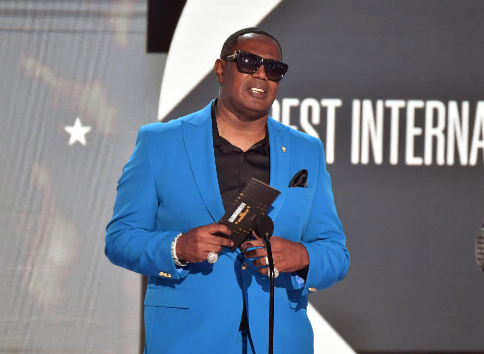 LOS ANGELES, CALIFORNIA – JUNE 25: Master P speaks onstage during the BET Awards 2023 at Microsoft Theater on June 25, 2023 in Los Angeles, California. (Photo by Paras Griffin/Getty Images for BET)