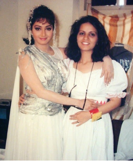 Sridevi with a young Neeta Lulla