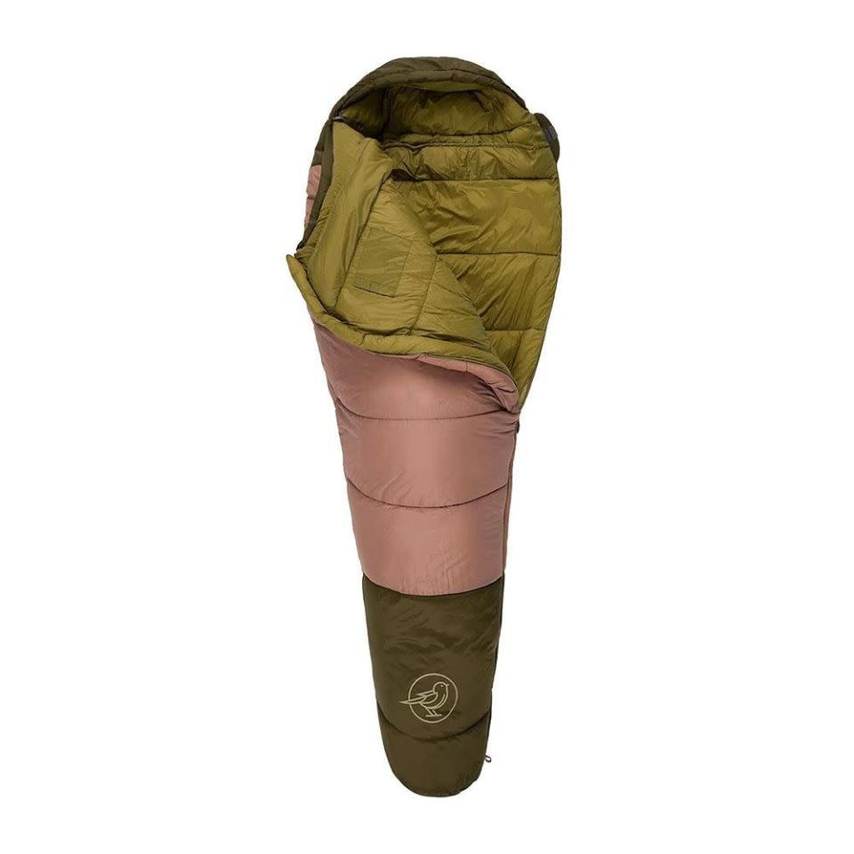<p><strong>Stoic</strong></p><p>backcountry.com</p><p><strong>$42.48</strong></p><p>This lightweight sleeping bag — priced at 40 percent off at the time of this writing — rates to 20 degrees so it'll keep you warm on cool fall and spring nights. The sleeping bag is 6 feet long and made of ripstop nylon with a water-repellent finish and features Thermolite synthetic fill, a draft collar and hood, and a hook-and-loop stash pocket.<br><br>It also comes with a stuff sack and a lifetime warranty. </p>