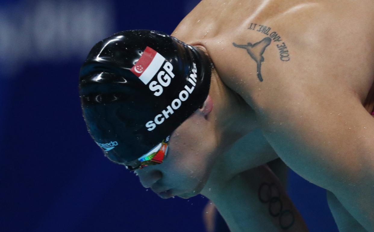 Joseph Schooling came in fourth in the 100m butterfly race at the Fina Swimming World Cup Singapore leg on 15 November, 2018. (FILE PHOTO: Yahoo News Singapore)