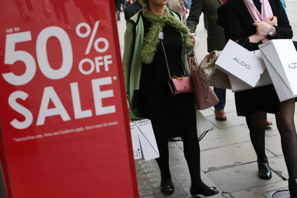 Retailers will be hoping the next two months before Christmas provides a big boost to sales (DANIEL LEAL-OLIVAS/AFP/Getty Images)