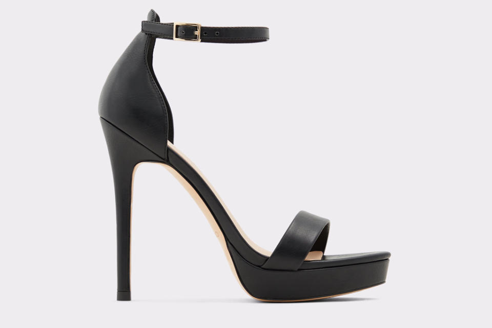 heels, black, sandals, platform, aldo