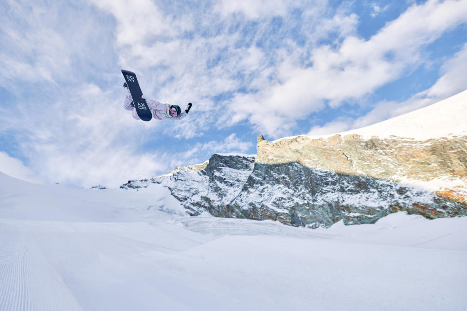 Chloe Kim snowboarding. Courtesy Photo