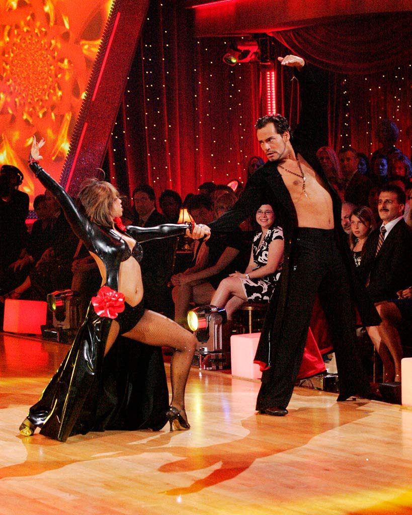 Cheryl Burke and Cristian De La Fuente perform a dance on the sixth season of Dancing with the Stars.