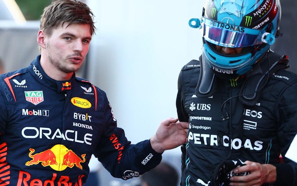 Max Verstappen and George Russell - George Russell interview: 'There is no b------t with Max – I wouldn't be afraid of him at Mercedes'