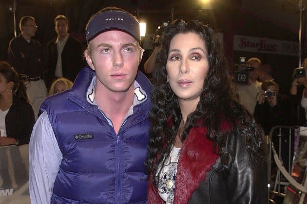 Cher with son Elijah Blue in 2001. - Credit: Vince Bucci/Newsmakers