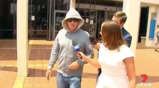 Jesse George was fined $1500 for having a stolen money in his possession. Source: 7News