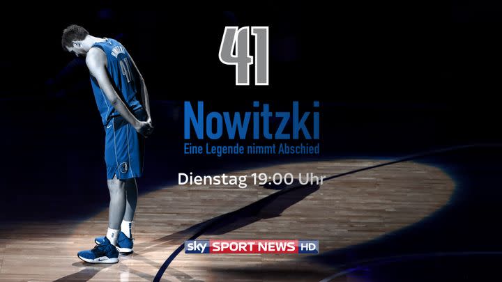 Wie endete die große Karriere des Profi-Basketballers Dirk Nowitzki? Die Sky-Dokumentation "41: Nowitzki - eine Legende nimmt Abschied" begleitet ihn auf seinen letzten NBA-Schritten.