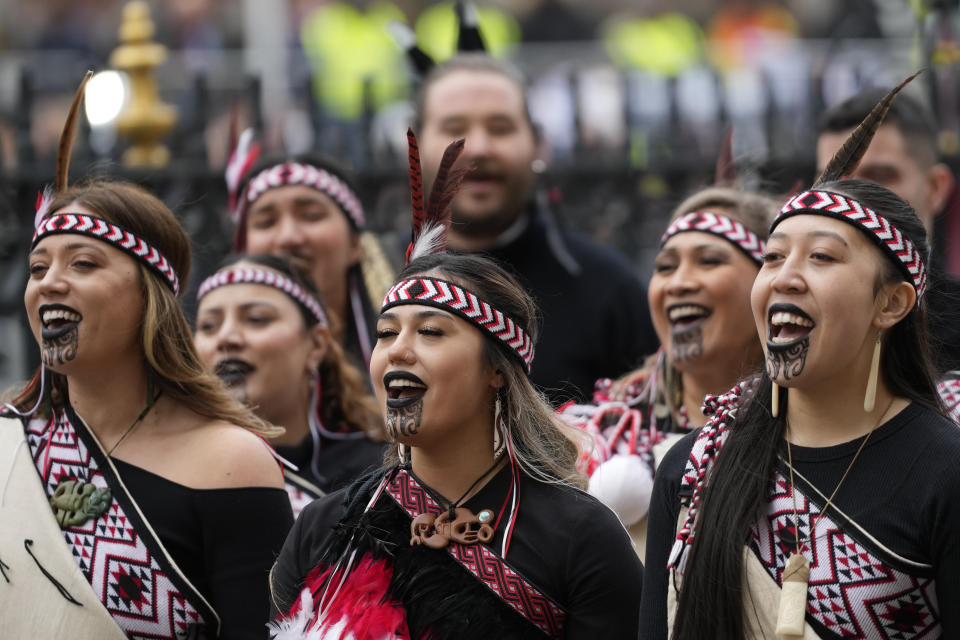 Un grupo de mujeres Maori 2023. (AP Photo/Frank Augstein)