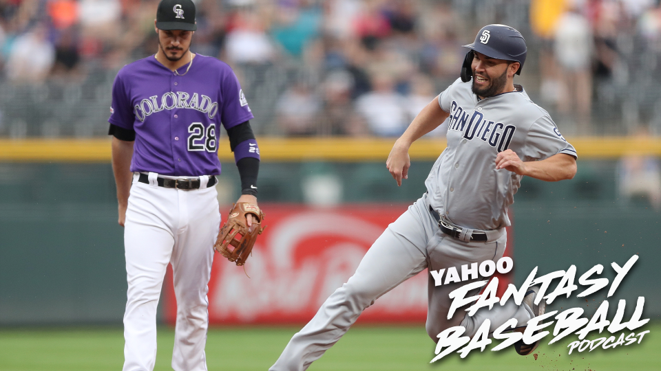 The Colorado Rockies and San Diego Padres put up record-breaking numbers at Coors Field last weekend. Scott Pianowski and Michael Beller discuss these stats and what it mean for fantasy owners on the latest Yahoo Fantasy Baseball Podcast. (Photo by Matthew Stockman/Getty Images)