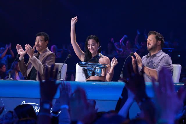<p>Disney/Eric McCandless</p> Lionel Richie, Katy Perry and Luke Bryan on 'American Idol'