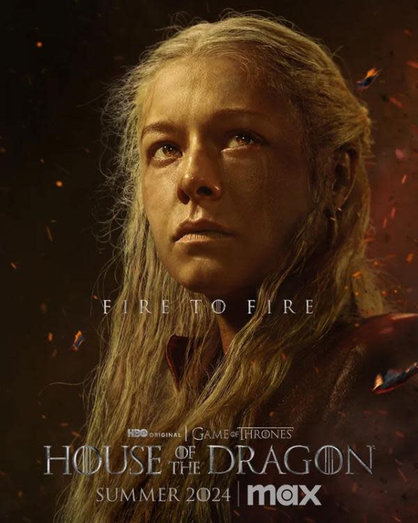 Emma D'Arcy como Rhaenyra en 'La Casa del Dragón' (imagen: HBO)