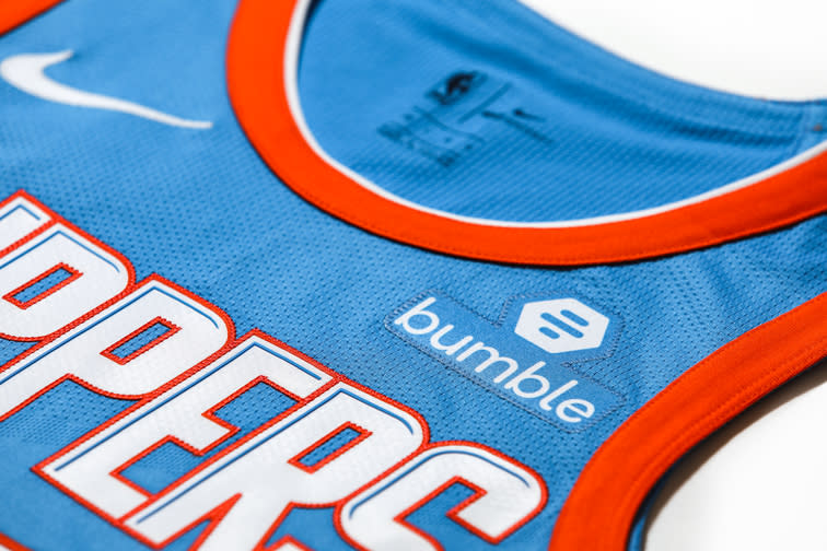 The Clippers have signed a jersey patch deal with the female-forward dating app Bumble. (LA Clippers)