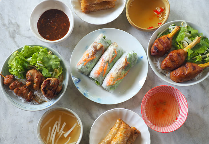 You can dine on light, tasty Vietnamese food in the comfort of your home by ordering from Jane's Nem Hanoi Authentic Spring Roll — Pictures by Lee Khang Yi