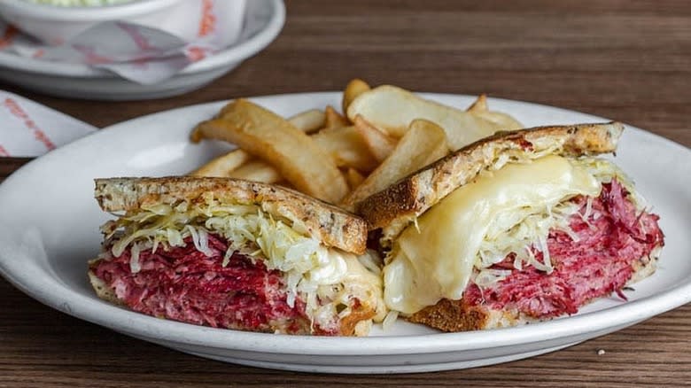 Reuben with fries