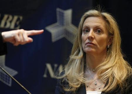 Under Secretary of the U.S. Treasury for International Affairs Lael Brainard listens to a question at the 2013 NABE Economic Policy Conference in Washington, March 5, 2013. REUTERS/Larry Downing