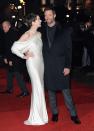 LONDON, ENGLAND - DECEMBER 05: Actors Anne Hathaway and Hugh Jackman attend the "Les Miserables" World Premiere at the Odeon Leicester Square on December 5, 2012 in London, England. (Photo by Stuart Wilson/Getty Images)