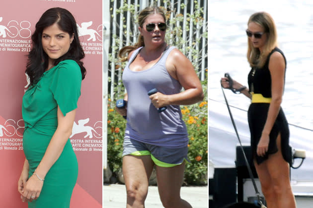 Selma Blairs Mama-Bauch, Nicole Eggerts Rettungsringe, Stacy Keiblers Blähbauch (Gettyimages/Splash/ddp)