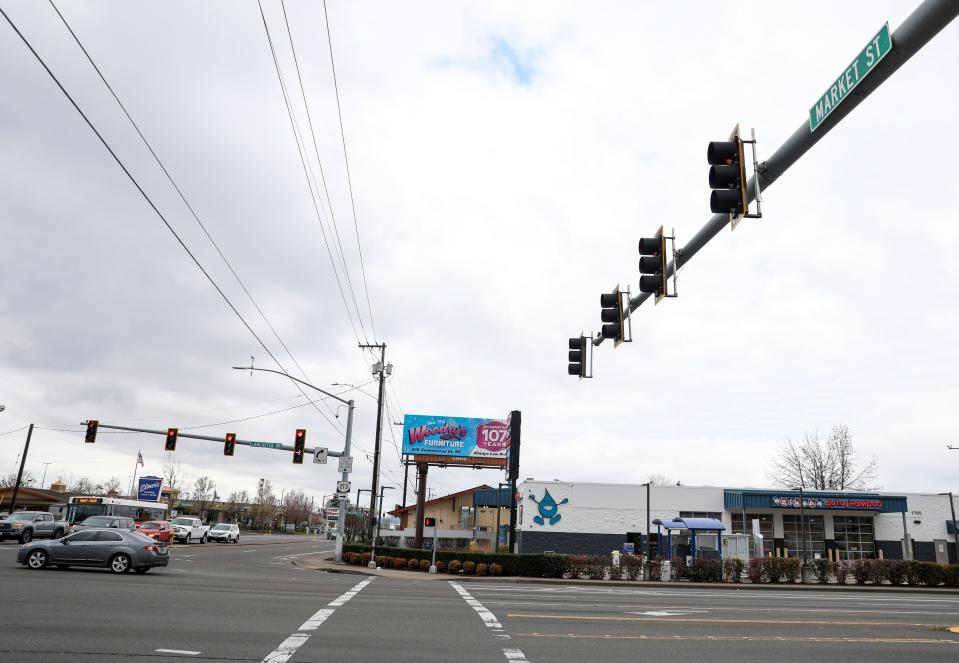 The fourth-most dangerous intersection in the Salem area, according to ODOT data is Lancaster Drive NE at Market Street NE .