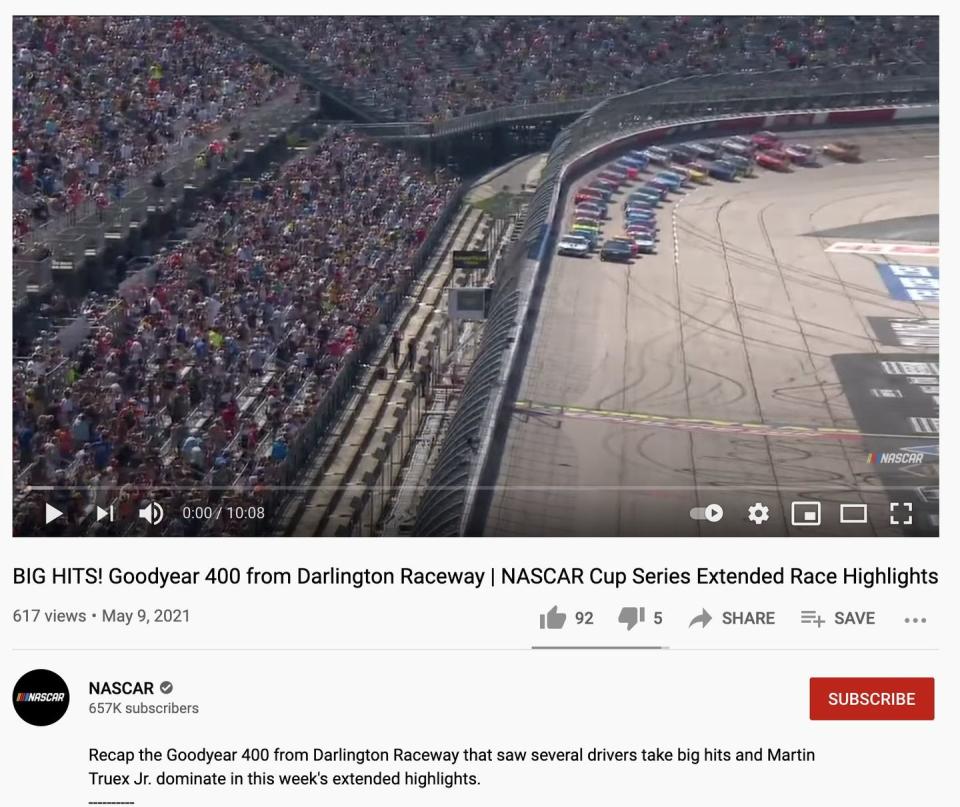 Photo credit: NASCAR YouTube