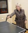 <p>During a visit to Barnado's High Close School in Wokingham, Camilla, Duchess of Cornwall, tried her hand at ping-pong on November 13, 2007.</p>