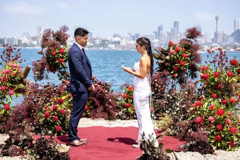 Jade and Ridge during Married At First Sight Australia 2024 Final Vows