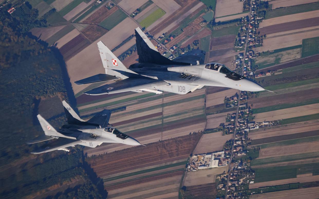 poland fighter jets - RADOSLAW JOZWIAK/AFP via Getty Images