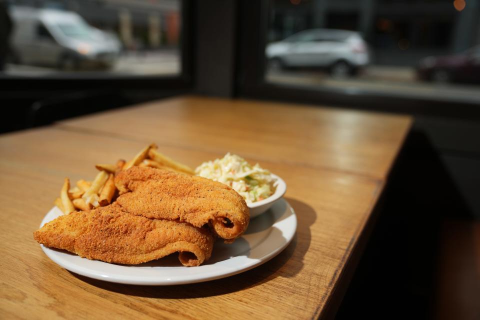 Crispy hand-breaded pieces of whiting at Soul Secrets in Over-the-Rhine.