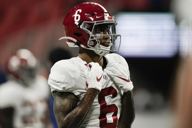 Alabama wins 2020 CFP title behind DeVonta Smith's record-shattering first  half