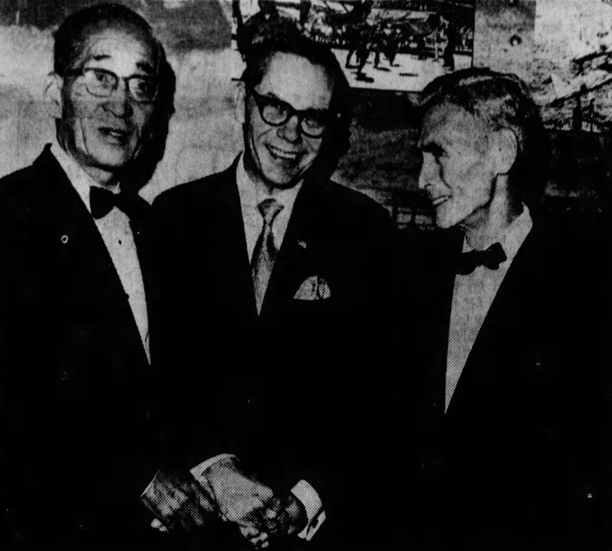 In December 1970 George Elliott, then a Long Branch resident, meets with two former Japanese commanders who helped lead the bombing of Pearl Harbor at the premiere of the movie "Tora! Tora! Tora!"