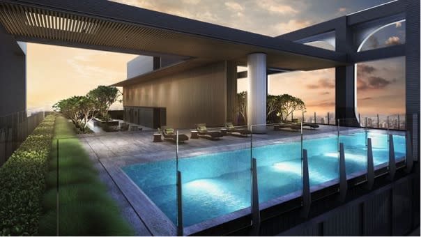「遠雄PARK 16」規劃輕豪宅，頂樓有小宅少見的空中泳池