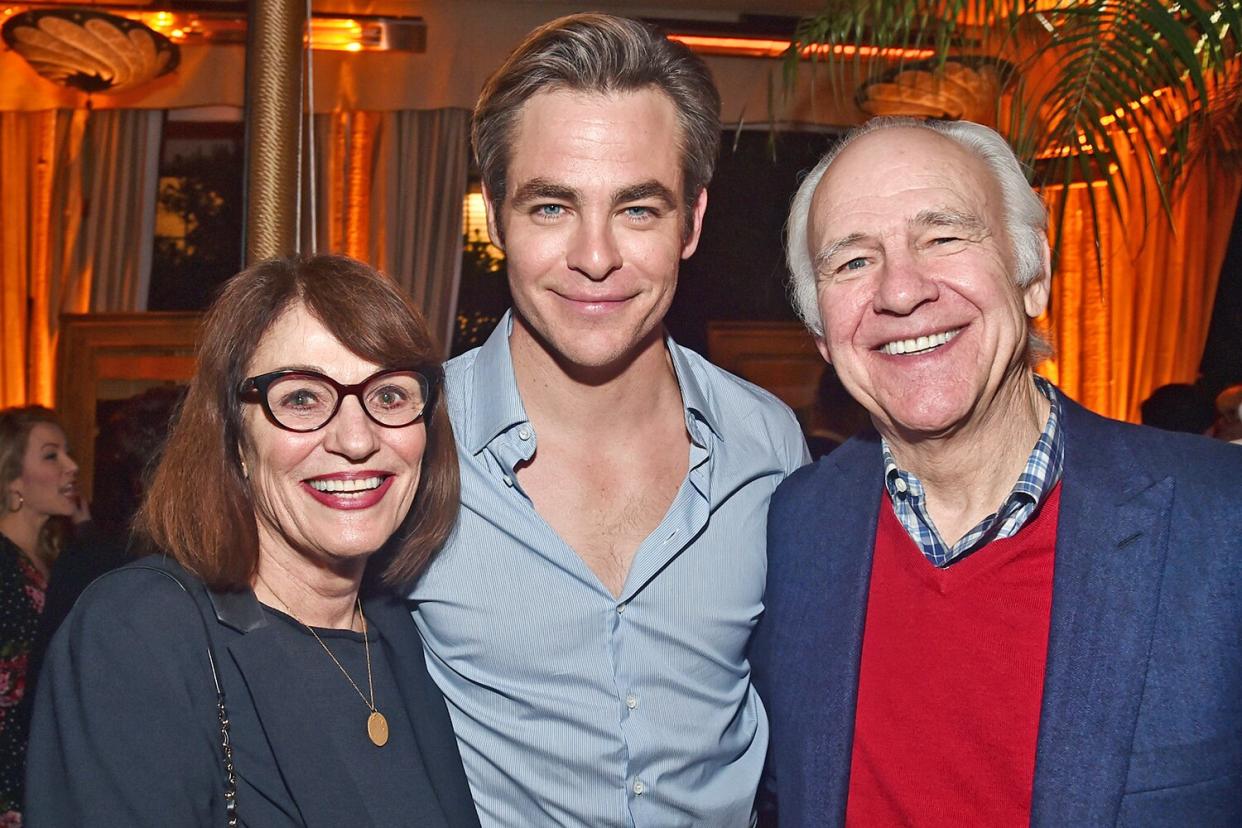 LOS ANGELES, CALIFORNIA - JANUARY 24: Gwynne Gilford, Chris Pine and Robert Pine attend the after party for the premiere of TNT's "I Am The Night" on January 24, 2019 in Los Angeles, California. (Photo by Alberto E. Rodriguez/Getty Images)