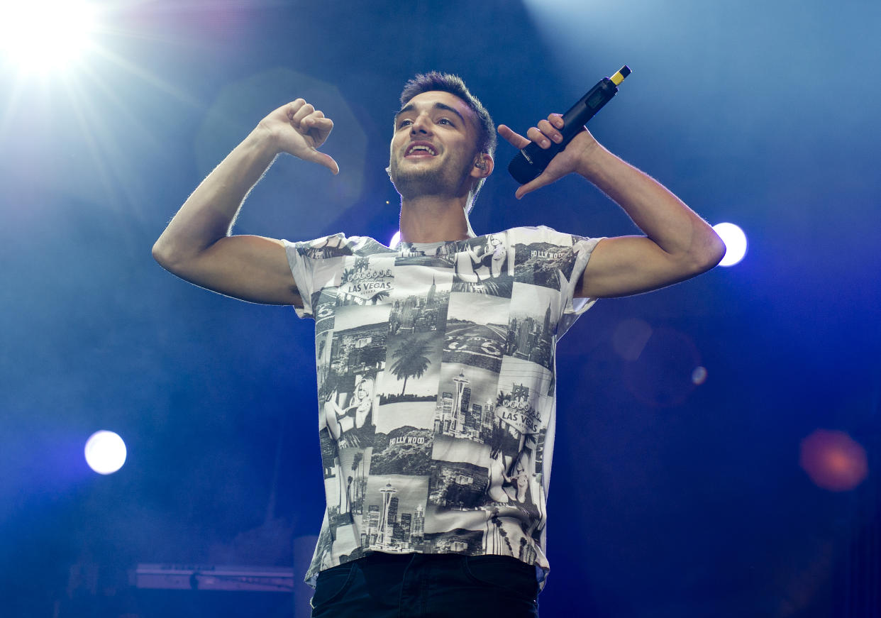 Tom Parker of The Wanted on day 2 of the Fusion Festival on September 1, 2013 in Cofton Park Birmingham, England.