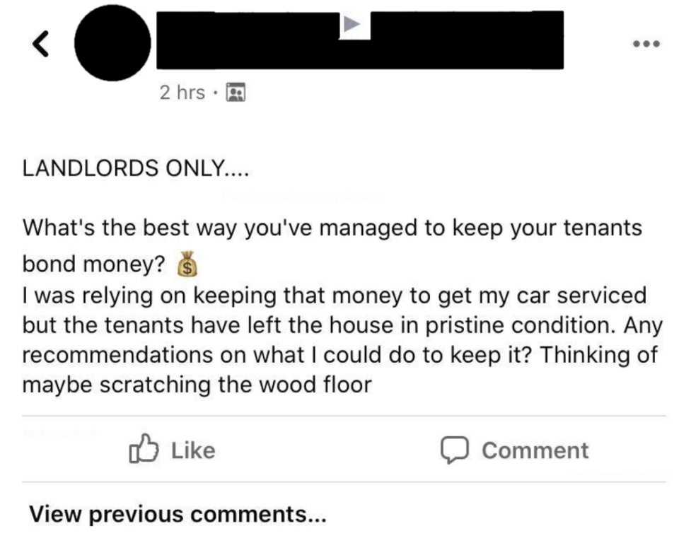 what is the best way you've managed to keep your tenants bond money, i was relying on that to get my car services but the tenants left the house in pristine condition