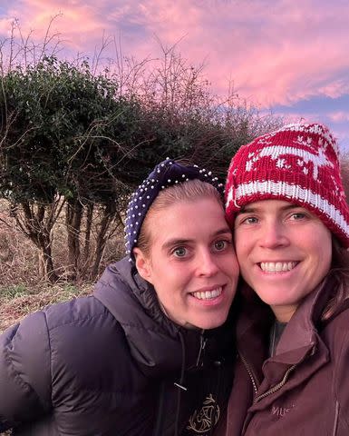 <p>Instagram </p> Princess Beatrice and Princess Eugenie in an Instagram photo Princess Eugenie posted on March 8.