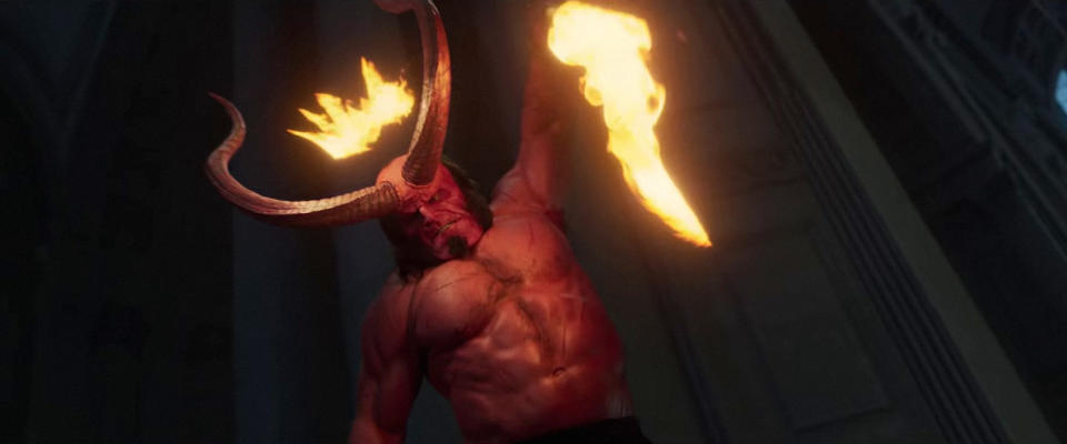 David Harbour as Hellboy