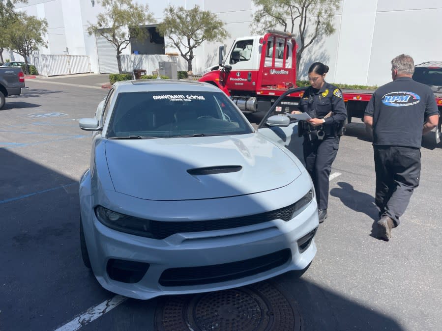 Vehicles impounded by authorities after illegal sideshow takeovers. (SDPD)