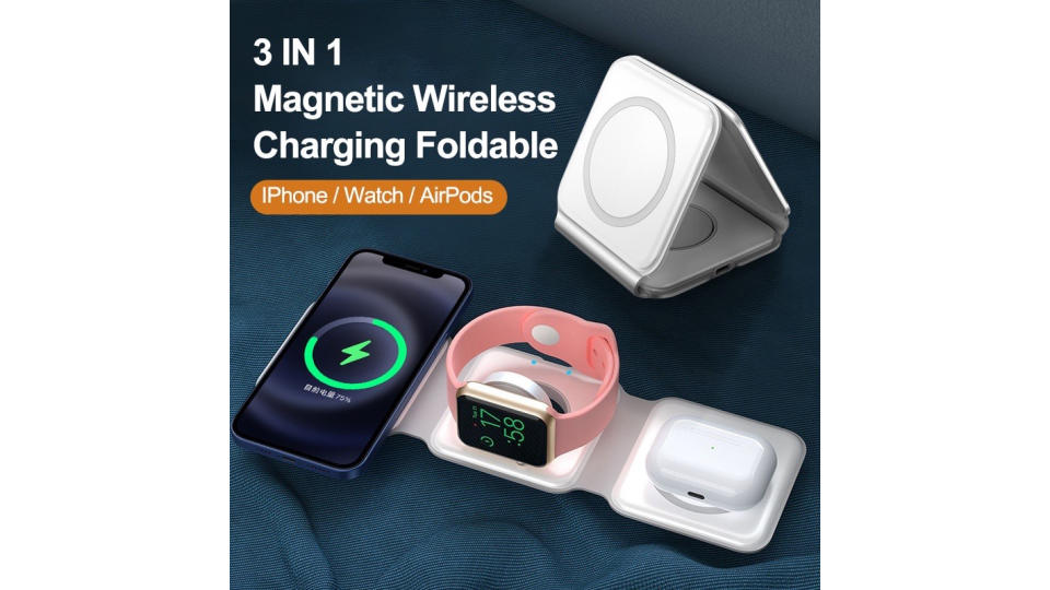 15W Foldable Magnetic Wireless Charger. (Photo: Shopee SG)