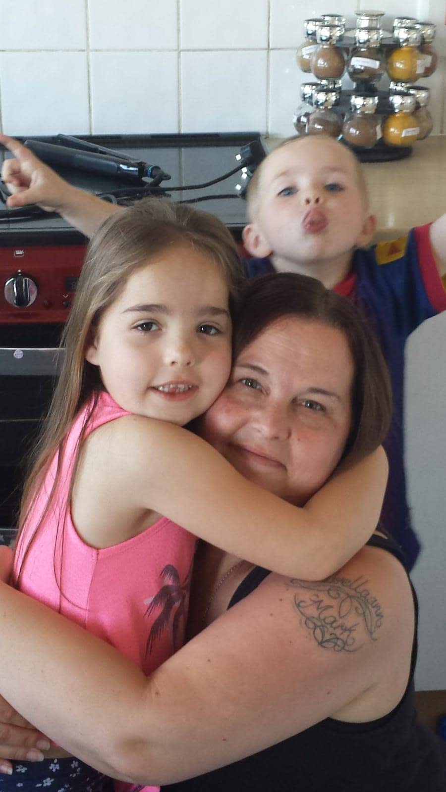 Seven-year-old Isabellaann Battiscombe with mum Janine. Source: Media Wales/Australscope