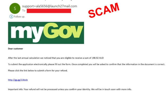 Aussies Told To Watch Out For ‘mygov 19892 Refund 