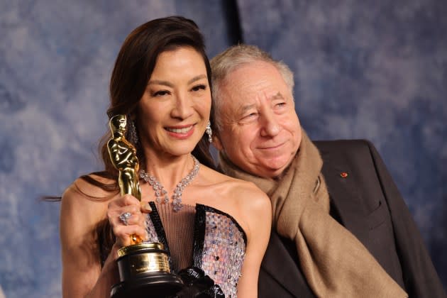 Michelle-Yeoh-Jean-Todt-Oscar - Credit: Amy Sussman/Getty Images