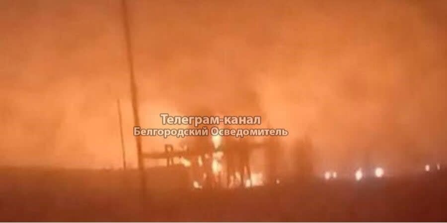 In Belgorod, a factory is on fire in the Borisiv district