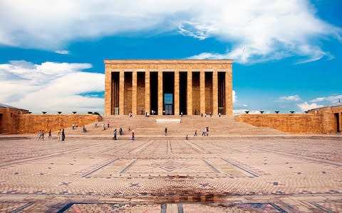 Anitkabir is the mausoleum of Mustafa Kemal Ataturk - Credit: getty