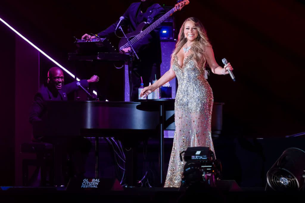 Mariah Carey performs during the 2022 Global Citizen Festival in Central Park on September 24, 2022 in New York City.