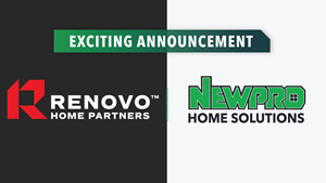 Announcing the Renovo &amp; NEWPRO Home Solutions partnership