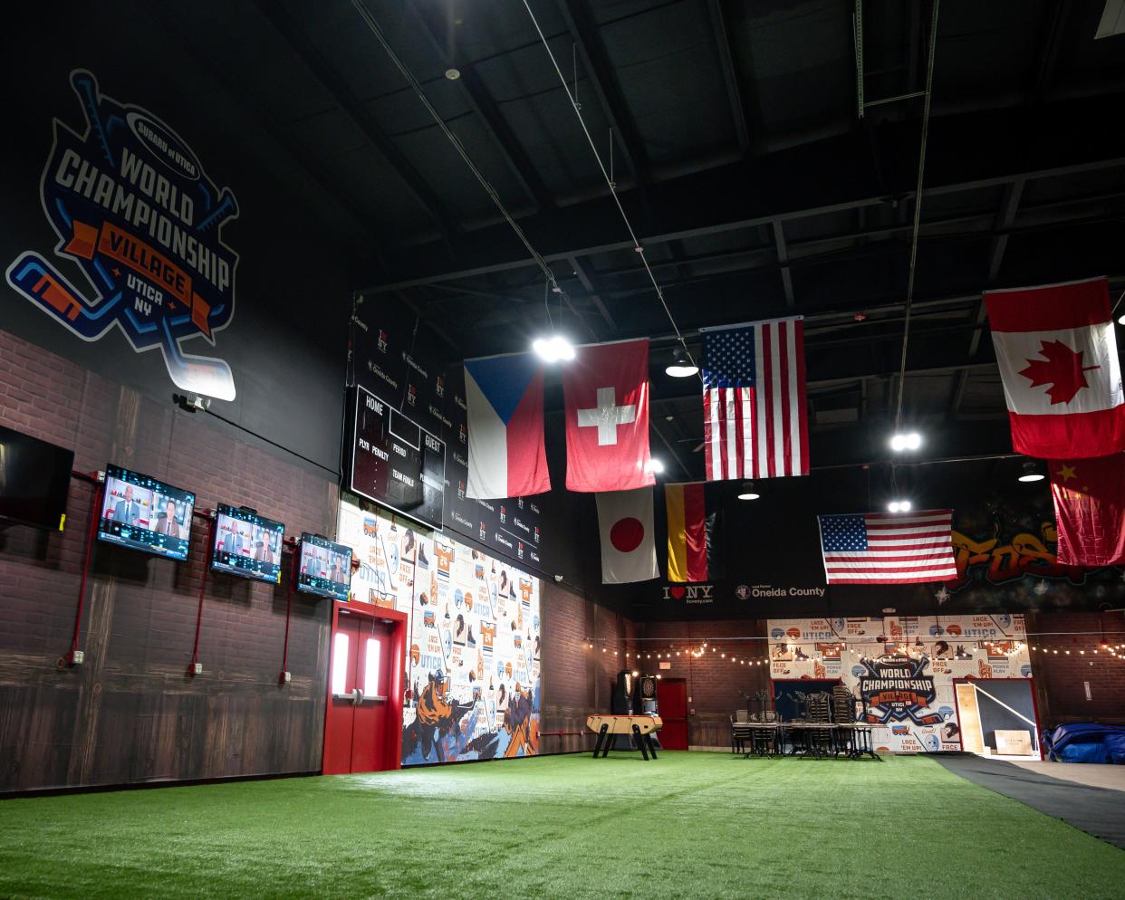 An interior view of the Subaru World Championship Village in Utica, NY on Friday, March 22, 2024.