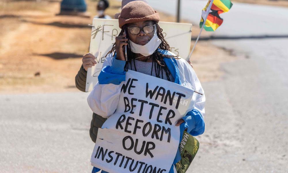 <span>Photograph: Zinyange Auntony/AFP/Getty Images</span>