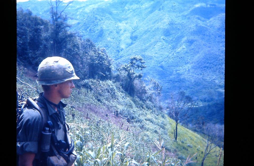 Peter Mathews in Vietnam in 1967. By the end of that year, he was back home in New Jersey. There, the troubles he left behind were still waiting for him, plus the ones he brought home from war.