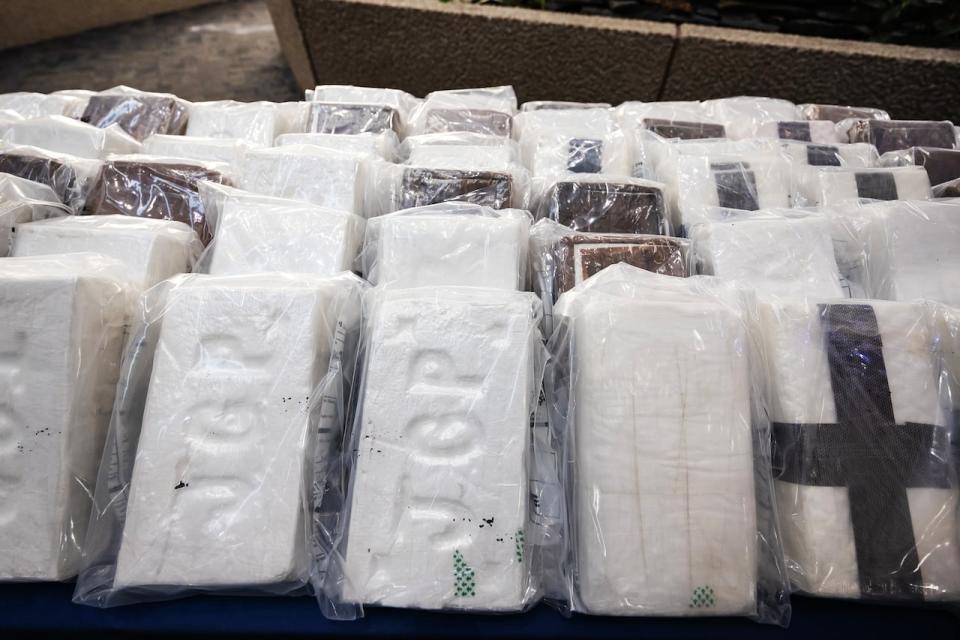 Rossel Lapointe of the Canada Border Services Agency says roughly 63 kilograms of suspected drugs were seized. He estimated the drugs have a street value of $6 million.